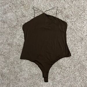 Brown thong Bodysuit